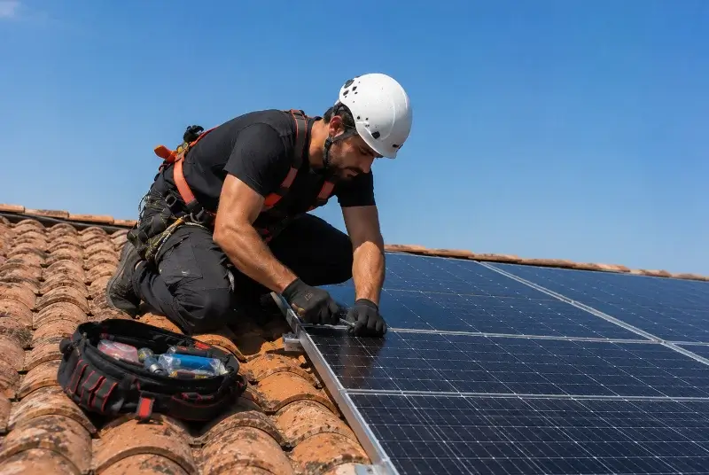 Maintenance et monitoring de panneaux solaires à Saint-Marcel