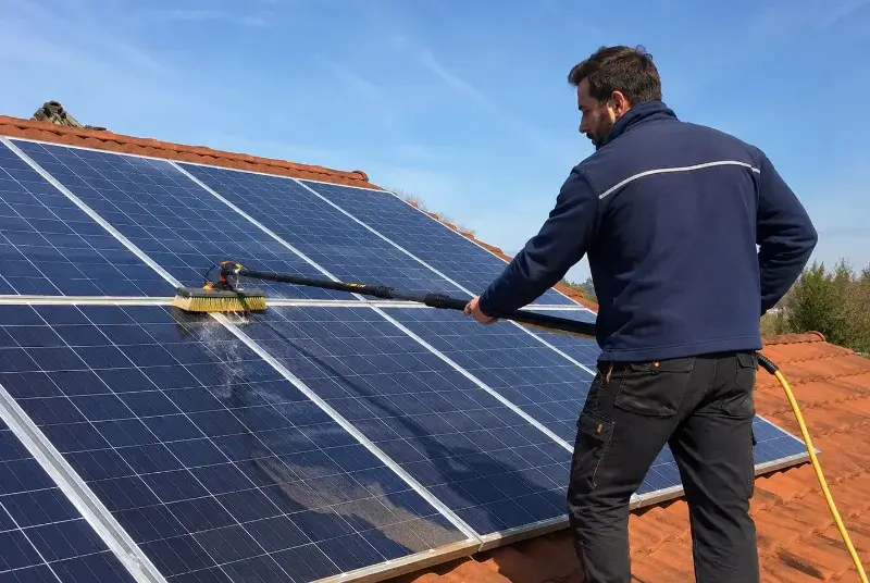 Nettoyage et entretien de panneaux solaires à Saint-Marcel